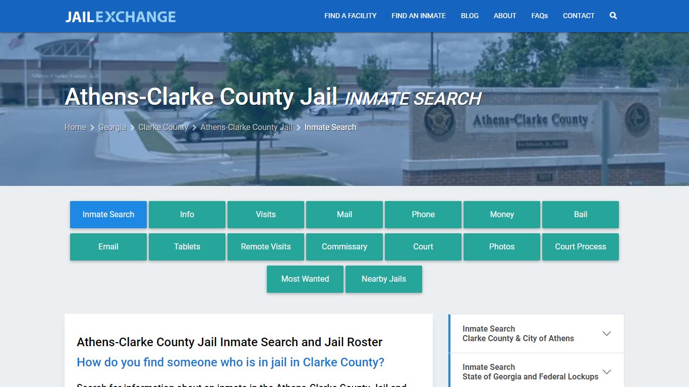 Inmate Search: Roster & Mugshots - Athens-Clarke County Jail, GA